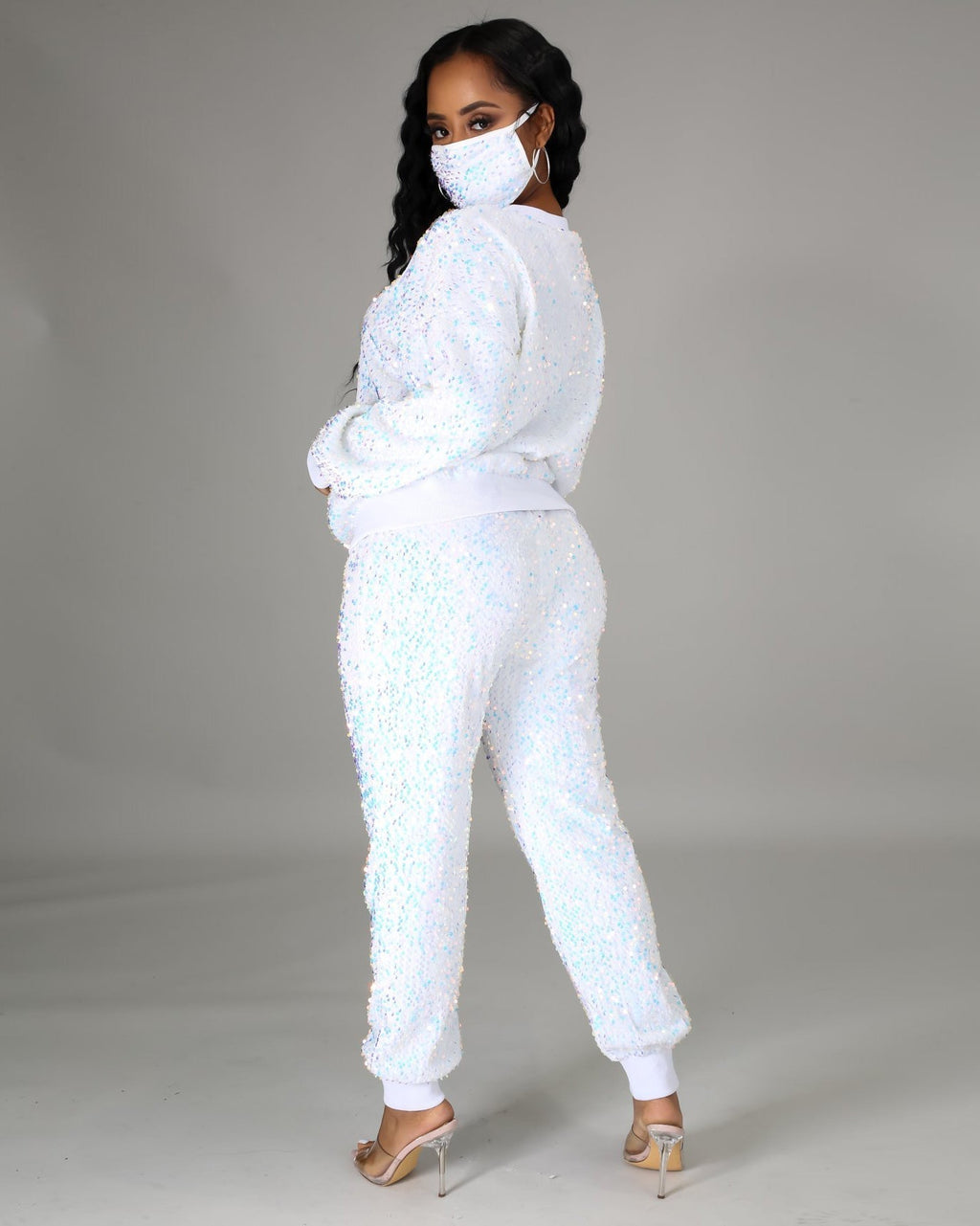 Pink Ribbon Tree Jogger Set main image 0