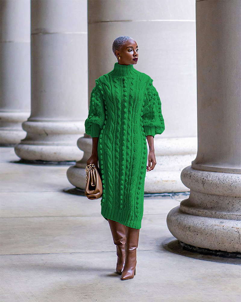 cozy sweater dress COZY SWEATER DRESS – Covetedsign