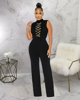 black jumpsuit