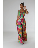 Colorful Palazzo Pants Set