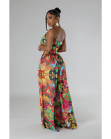 Colorful Palazzo Pants Set