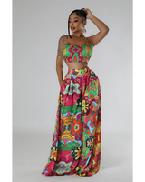 Colorful Palazzo Pants Set