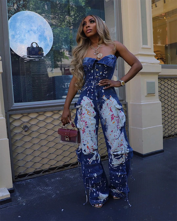 Splash Barbie Denim Jumpsuit