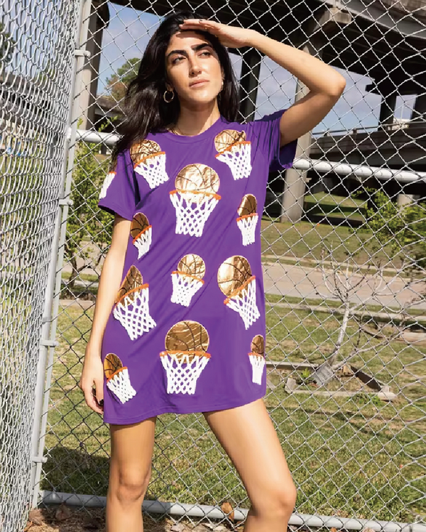 Basketball Hoop Tee Dress