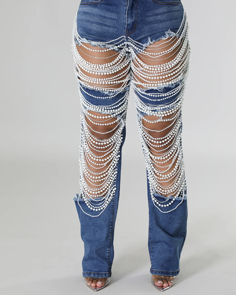 Pearl and Diamond Jeans