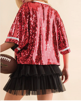 Everly-Pearlescent Football Top