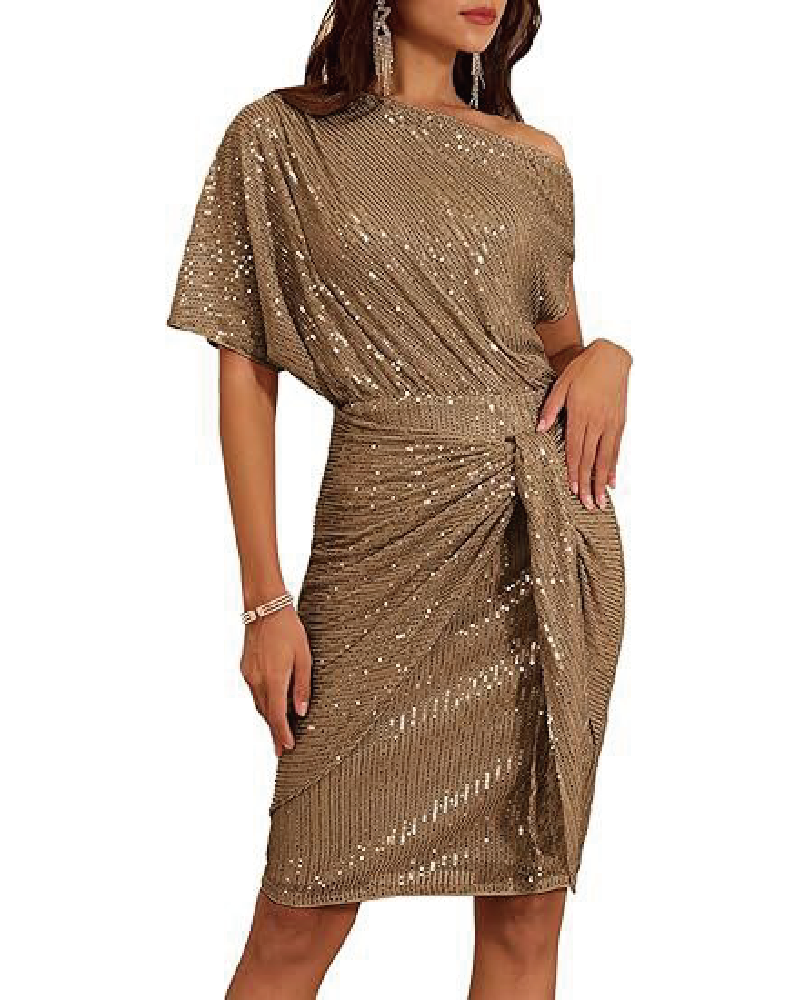 Trisna Sequins Midi Dress