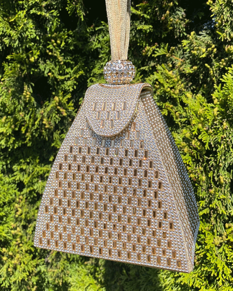 Crystal Pyramid Handbag