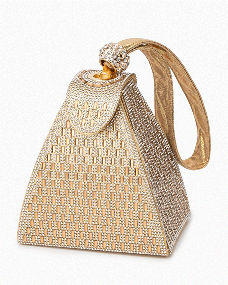 Crystal Pyramid Handbag