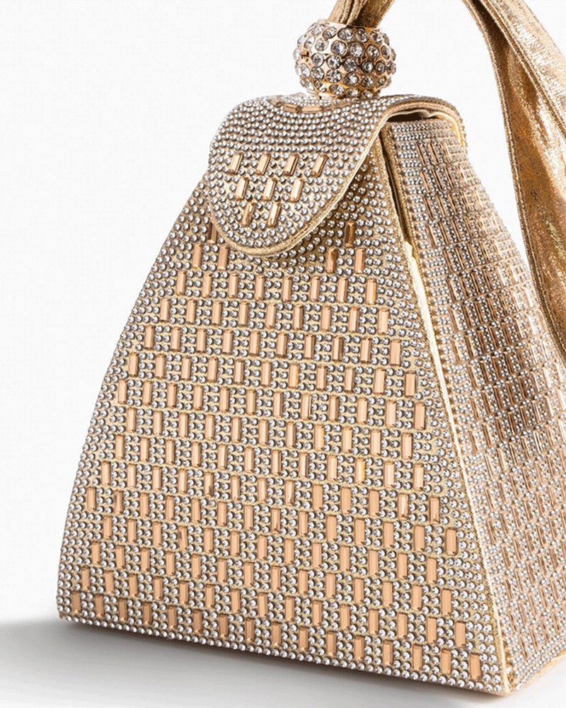 Crystal Pyramid Handbag