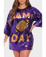 Head to Head Game Day Sequin Dress