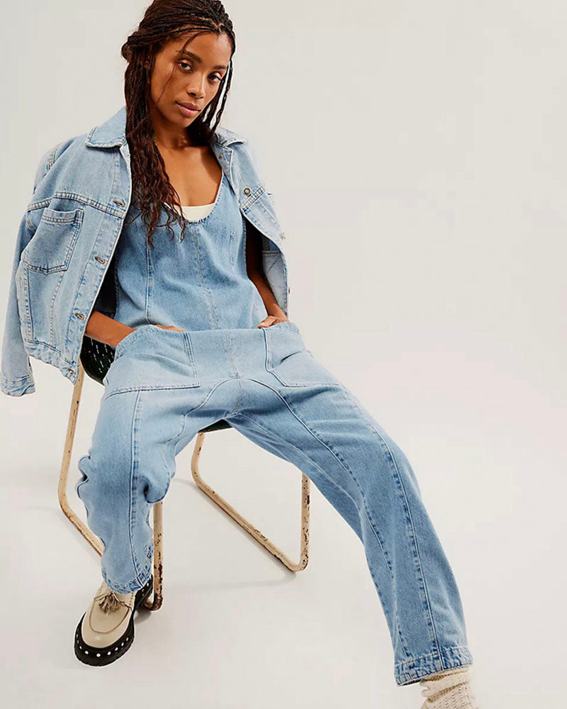 Sunday Stunners Denim Jumpsuit