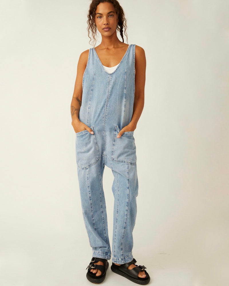 Sunday Stunners Denim Jumpsuit