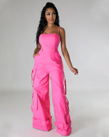 Sweetheart Cargo Jumpsuit