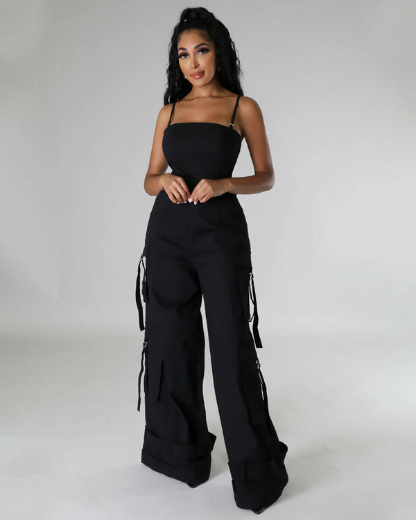 Sweetheart Cargo Jumpsuit