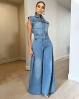 VINTAGE VIBES DENIM JUMPSUIT