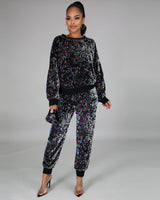 Pretty Sequin Jogger Set