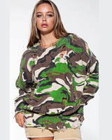 Never Lonely Camo sweater