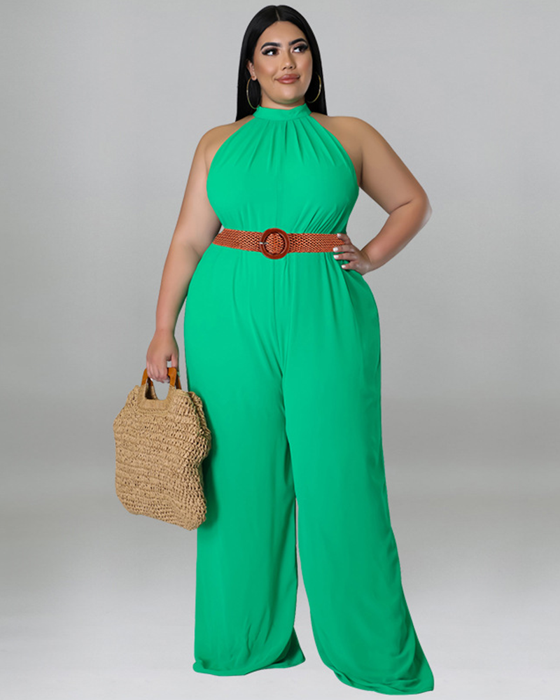 TRINA HIGH-BACK JUMPSUIT(WITH BELT)