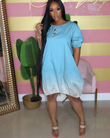 Oma bubble hem dress