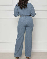 Doris Denim Pant Set