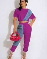 Denim Leisurewear Sports Suit