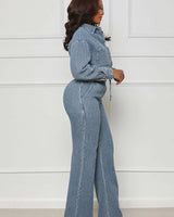 Doris Denim Pant Set