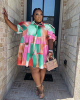 Tie Dye Doll Dress