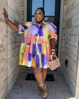 Tie Dye Doll Dress