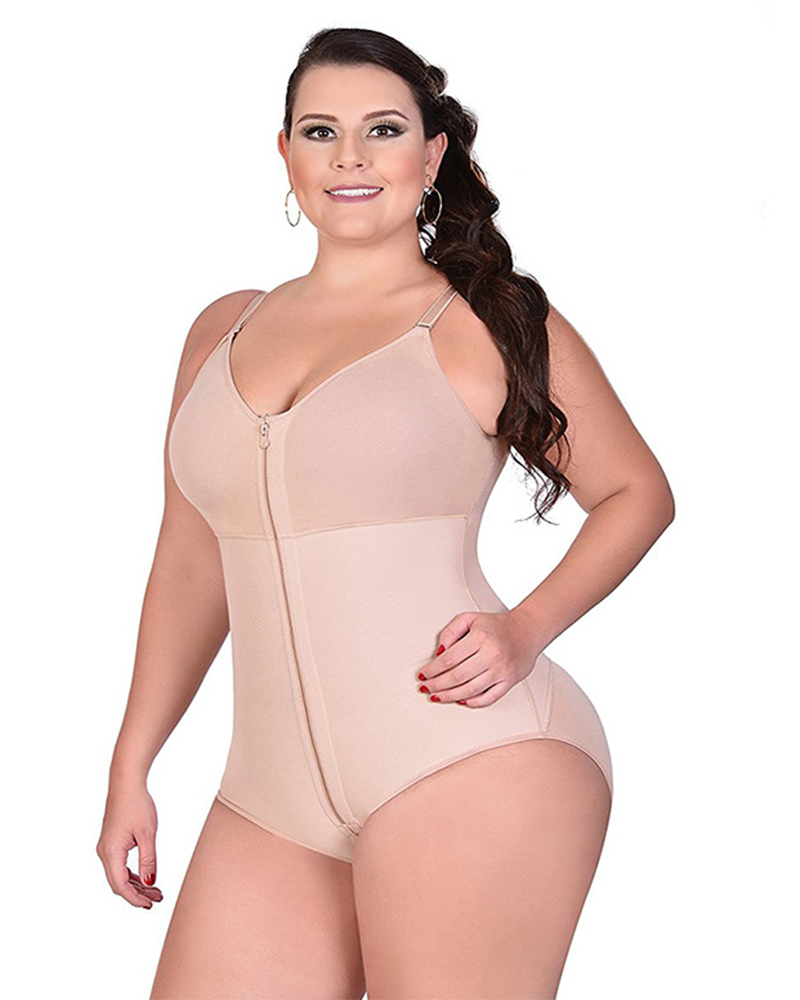 Zip-Up Body Brief Shaper