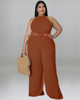 TRINA HIGH-BACK JUMPSUIT(WITH BELT)