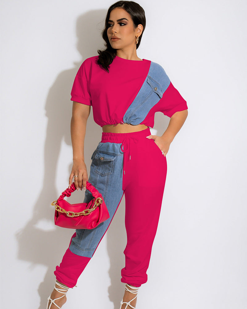 Denim Leisurewear Sports Suit