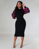 Holiday Chic Sequin Midi Dress (On Sale)