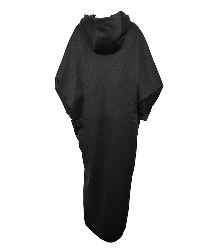 Long Hooded Pullover Dress