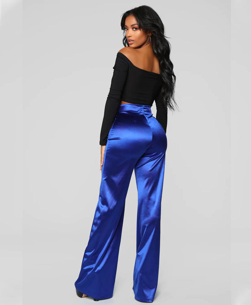 Make A Wish Stretch Satin Pants