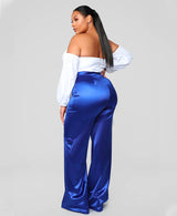 Make A Wish Stretch Satin Pants