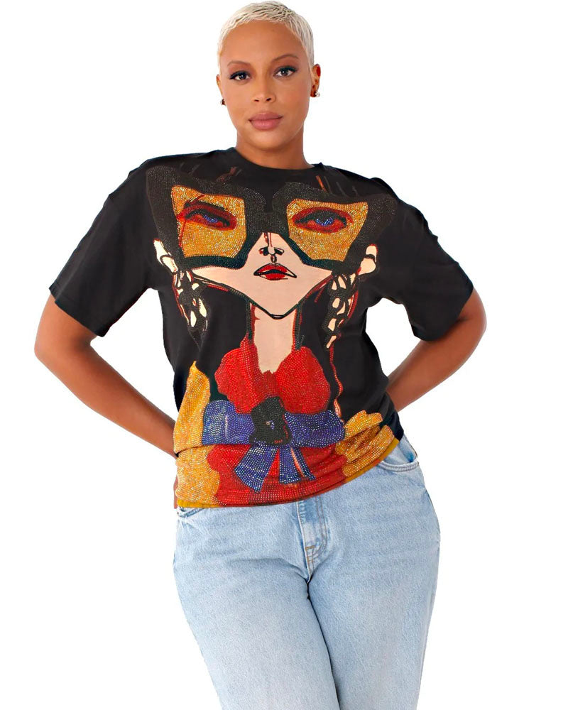 Studded Graphic Tee – Covetedsign