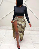 True Army fatigue Woodland Camo Skirt