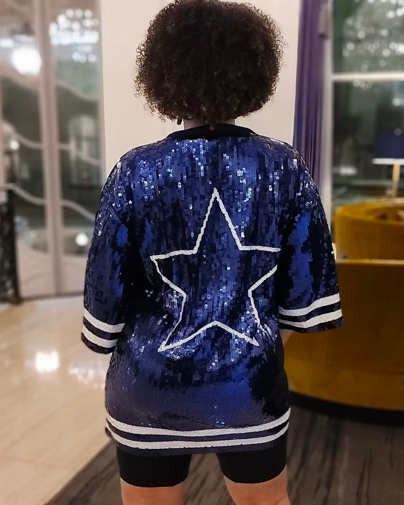 COWBOYS SEQUIN DRESS – Covetedsign